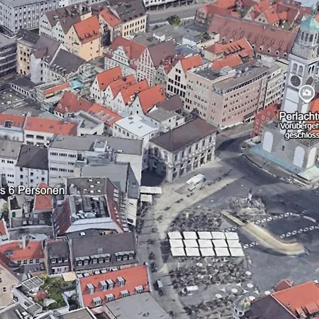 Primero City-loftdomizil 84qm Innenstadt Rathaus Gemeinschaftsterrasse 6 P Apartment Augsburg